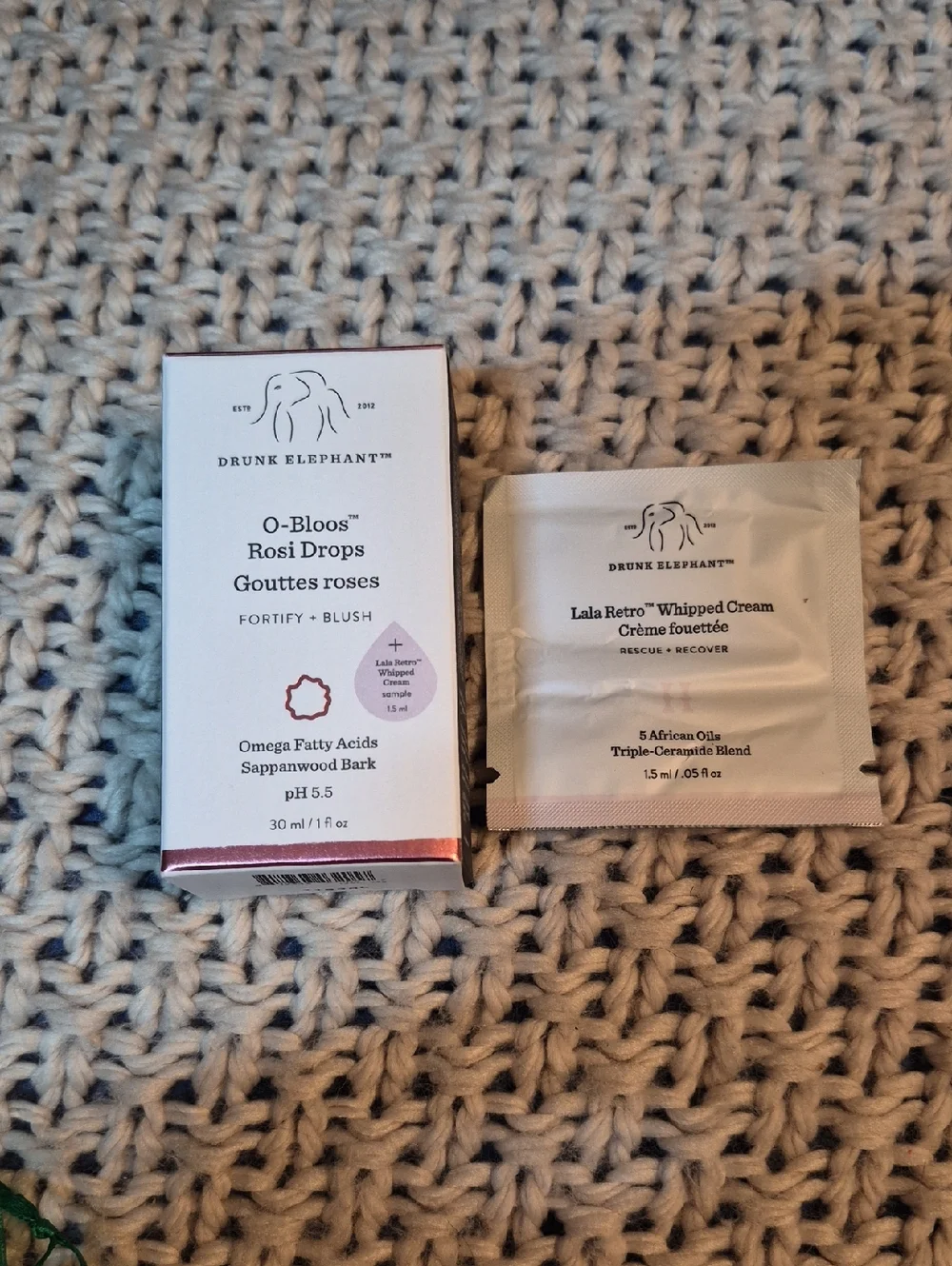 Drunk Elephant O-Bloos Rosi Drops Fortify + Blush, 30ml, NIB